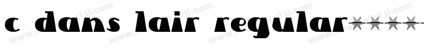 C Dans Lair Regular字体转换